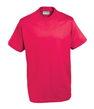 P.E. T-Shirt (Red) -  with Logo St Pauls
